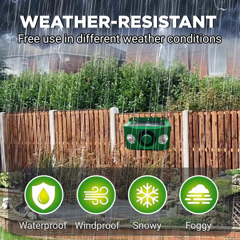 BUY 1 GET 1 FREE – High-Intensity Solar Predator Deterrent Lights for Protection
