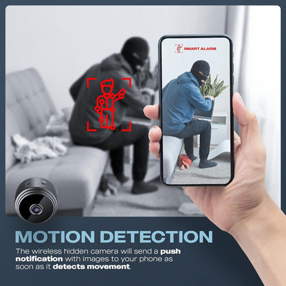 Smart Wireless Mini Security Camera with Remote Monitoring & HD Video