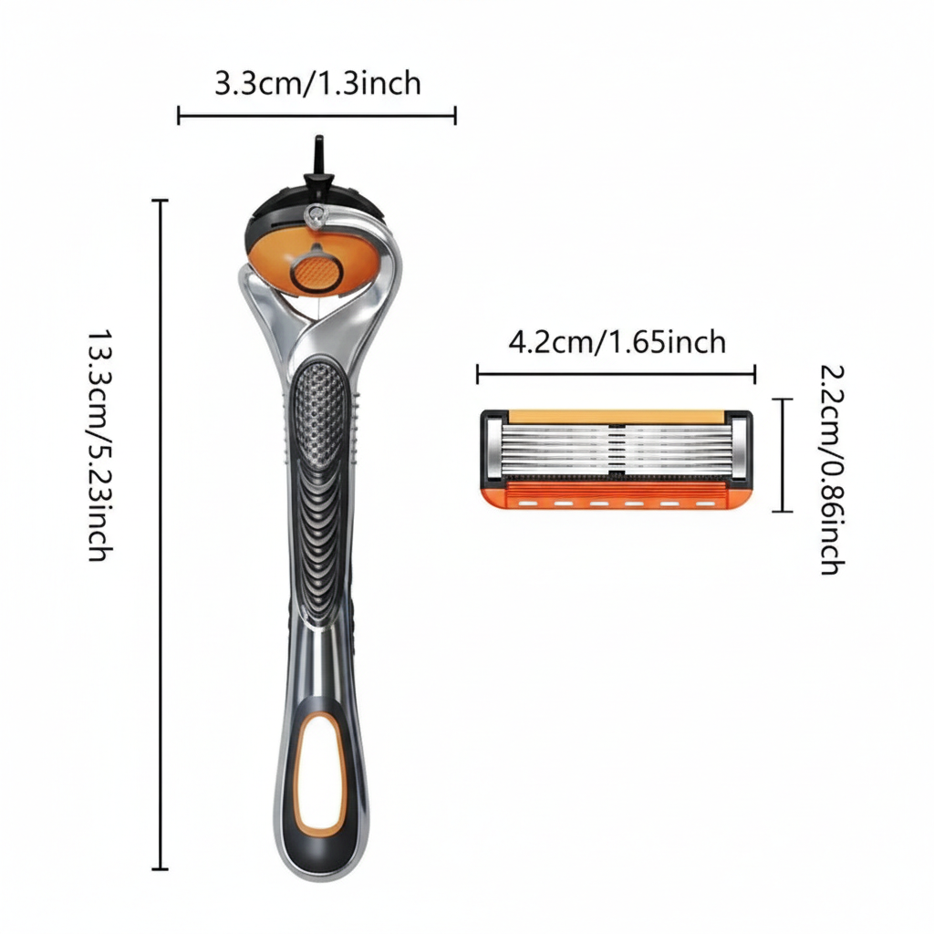 Smart Shave Pro Kit – Includes Free Handle + 48 High-Performance Razor Refills