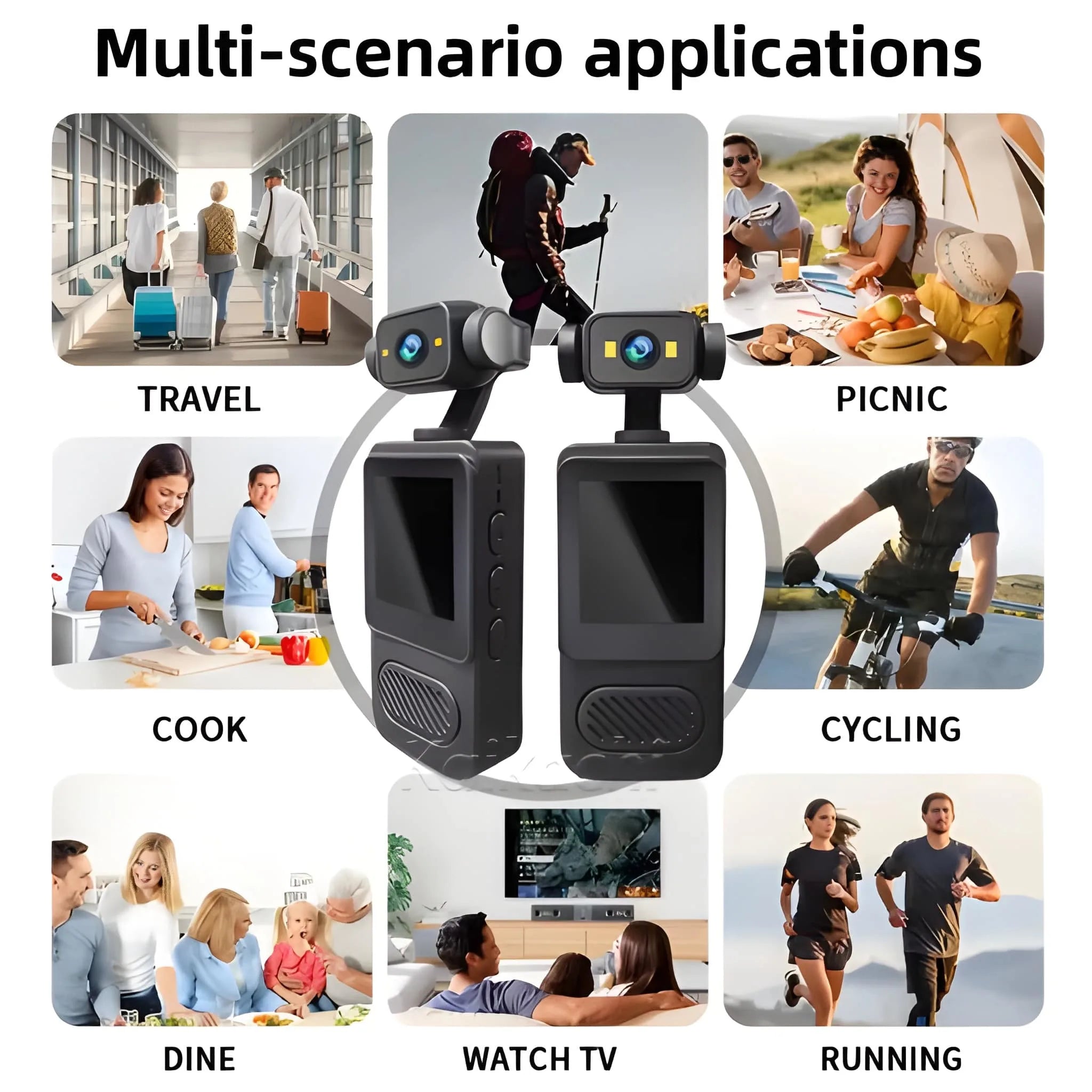 1080P HD Wearable Sports Action Camera for Outdoor Adventures