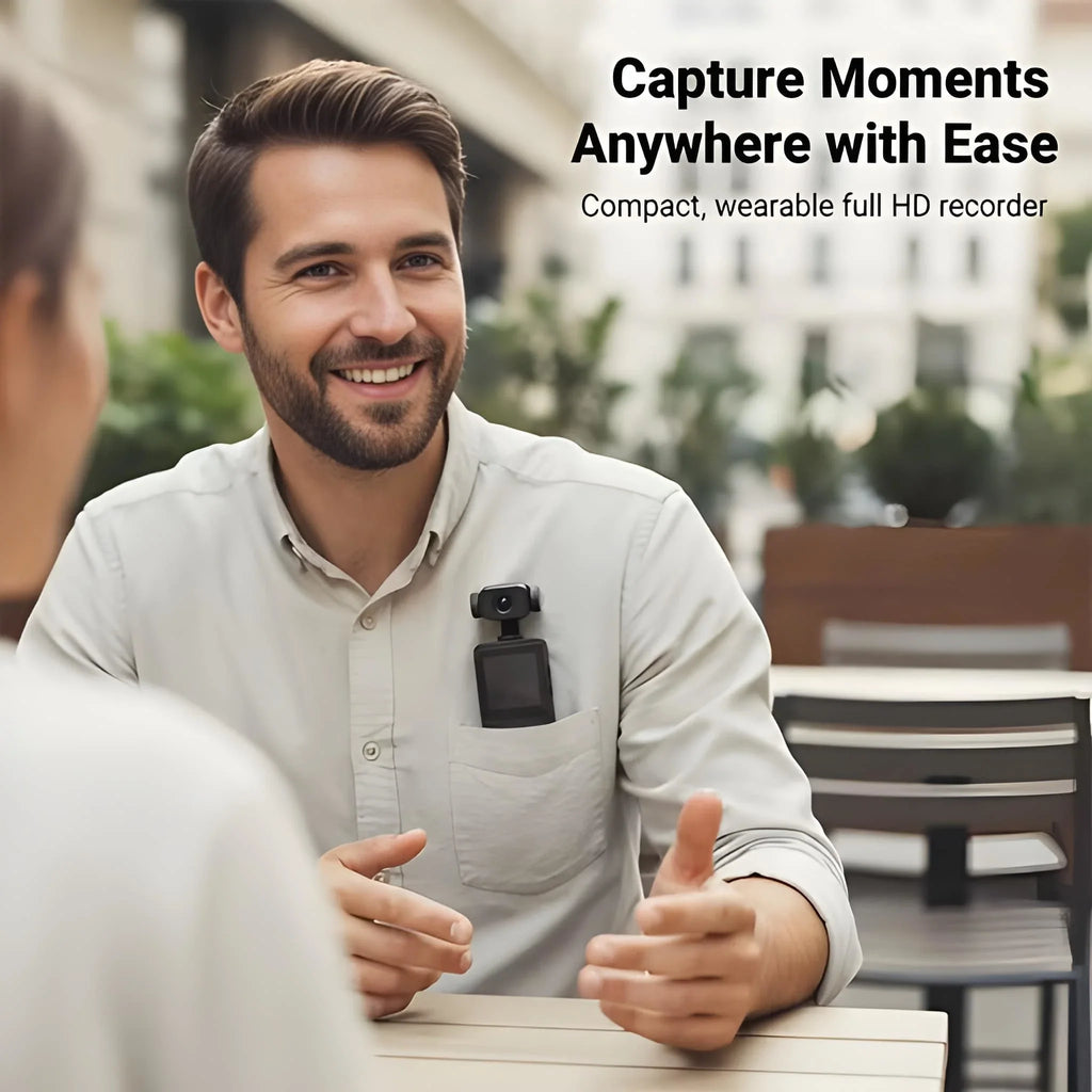 1080P HD Wearable Sports Action Camera for Outdoor Adventures
