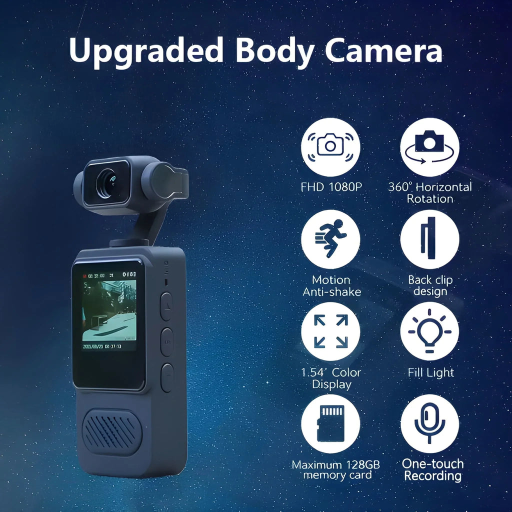 1080P HD Wearable Sports Action Camera for Outdoor Adventures