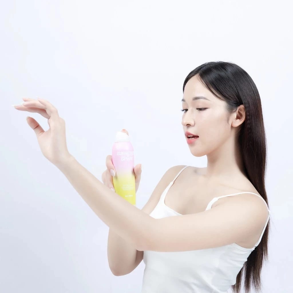 Five Grains Sunscreen Spray: Instant Tone-Up & Anti-Aging Pro-Xylane – High Protection SPF 50+ (160ml)