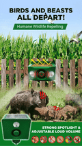 BUY 1 GET 1 FREE – High-Intensity Solar Predator Deterrent Lights for Protection